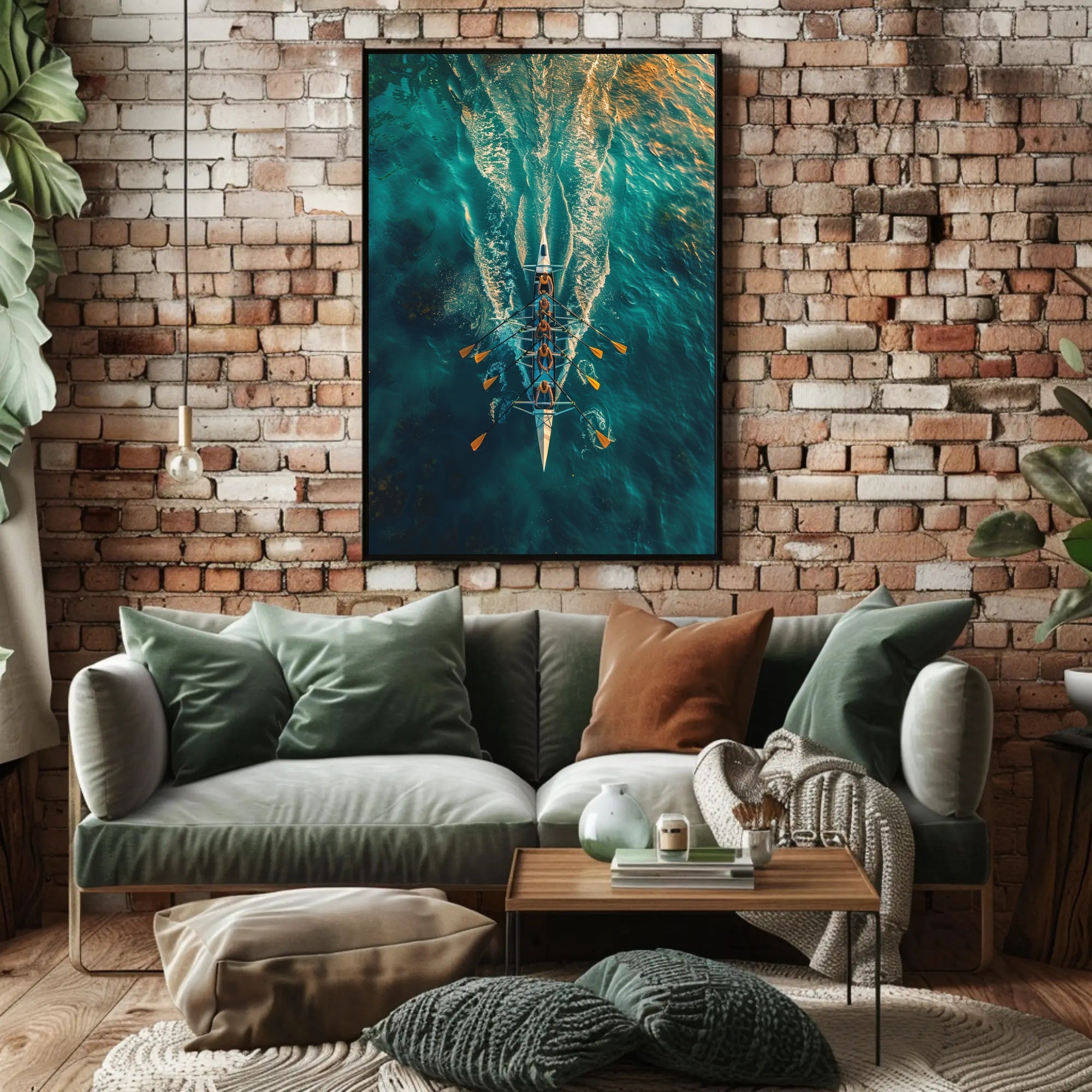 Rowing In Harmony Poster PosterGoat