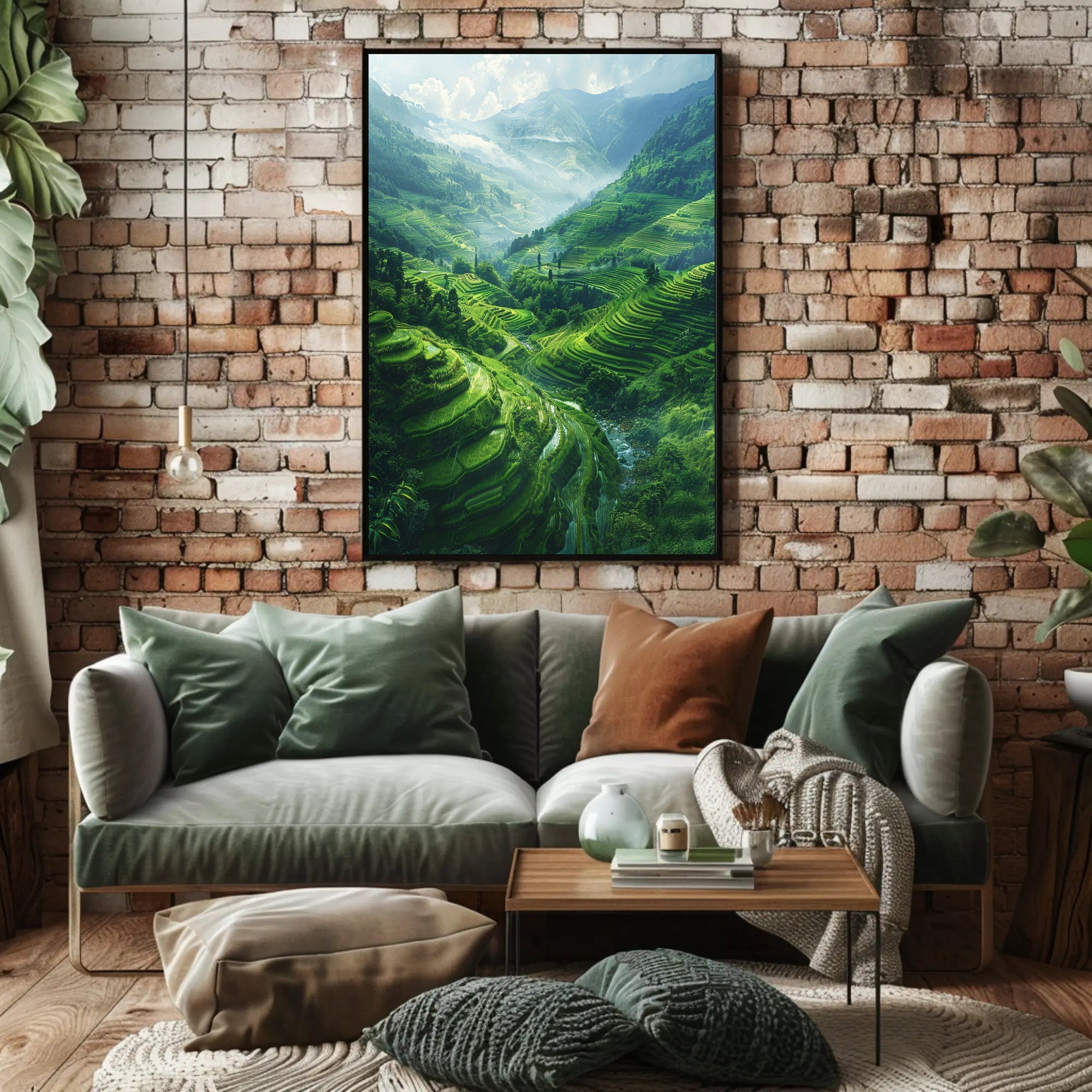 Breathtaking Terraced Rice Fields Poster PosterGoat