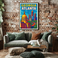 Atlanta Skyline Poster