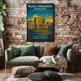 Palace Of Parliament Romania Poster