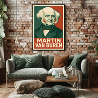 Martin Van Buren Heritage Portrait Lithograph Poster