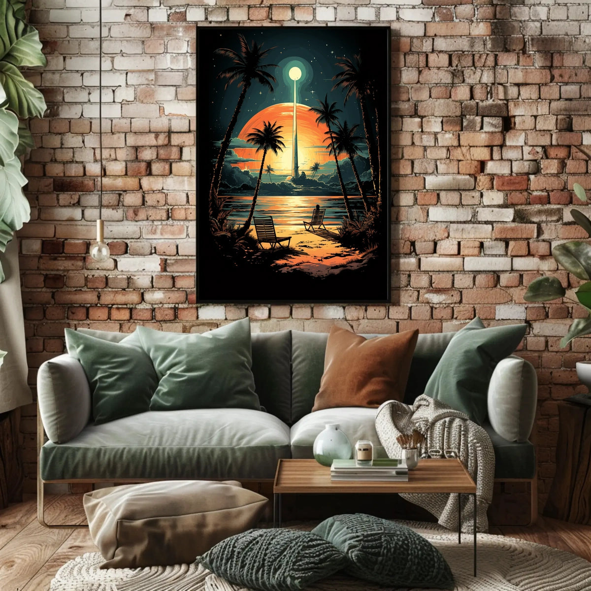 Cosmic Sunset Escape Poster