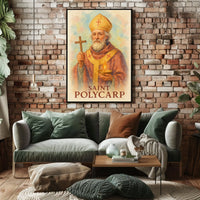 Saint Polycarp Portrait For Exhibit Space Display Poster