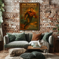 Celebrating Jim Thorpe's Athletic Legacy Poster