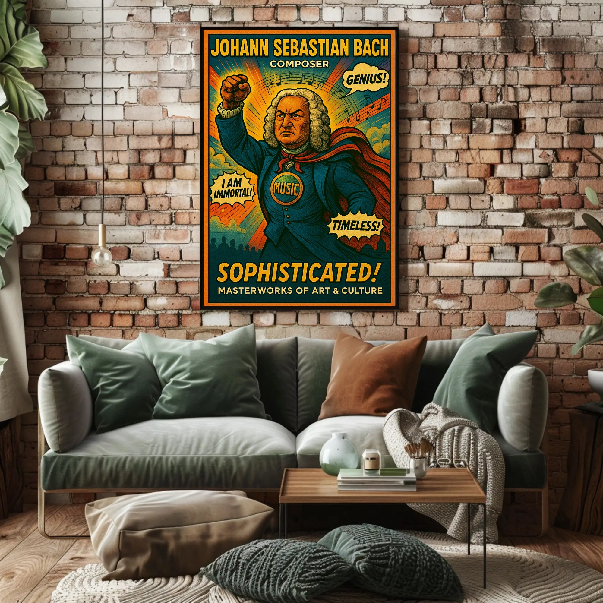 Johann Sebastian Bach – Composer Extraordinaire Poster PosterGoat