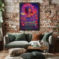 Neon Mirage: Las Vegas Poster PosterGoat