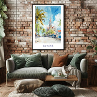Vibrant Streets of Guyana Poster PosterGoat