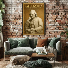 Carl Linnaeus Architect of Botanical Order Poster
