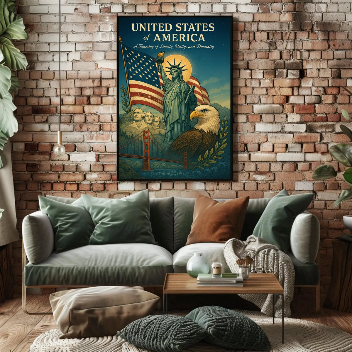 A Tapestry of Liberty, Unity, and Diversity Poster