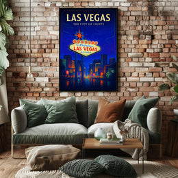 Las Vegas The City of Lights Poster