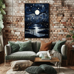 Enchanted Nightscape Poster PosterGoat