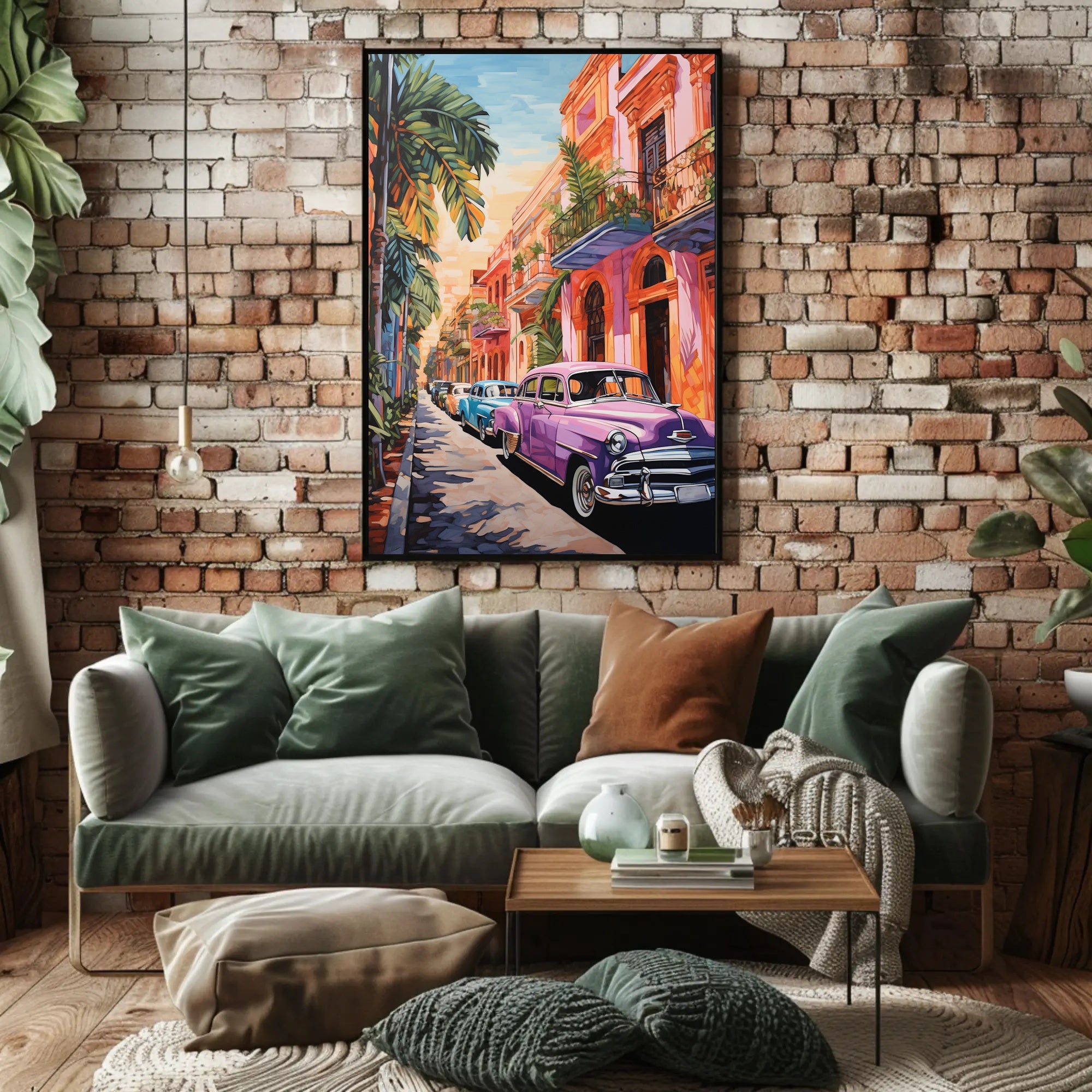 Vintage Havana Street Scene Vintage Poster