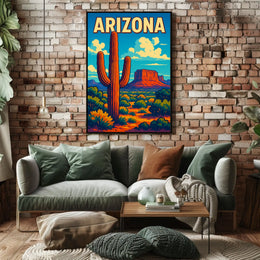 Arizona Desert Landscape Poster