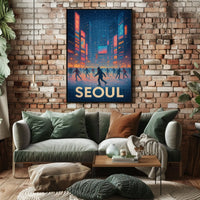 Winter Skating In Seoul Poster