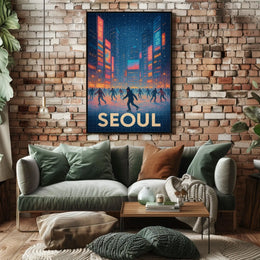 Winter Skating In Seoul Poster