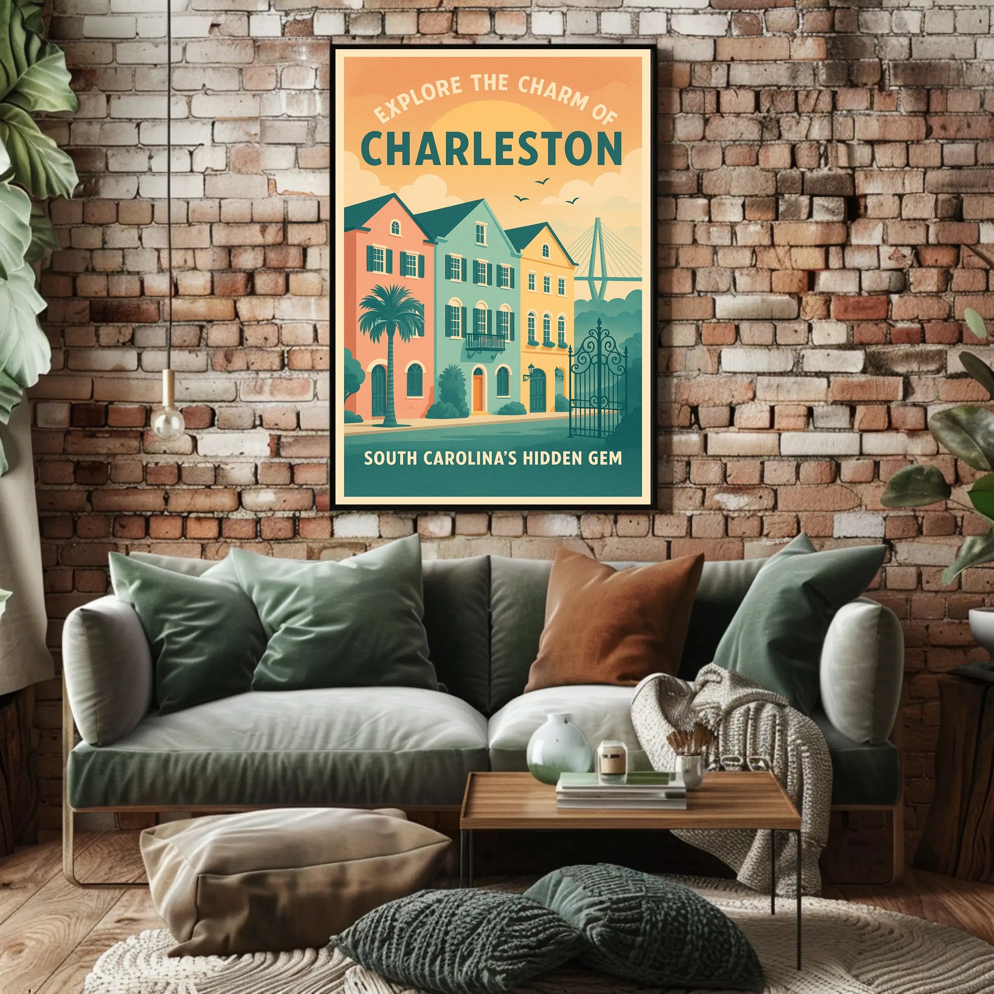 Explore The Charm Of Charleston Poster