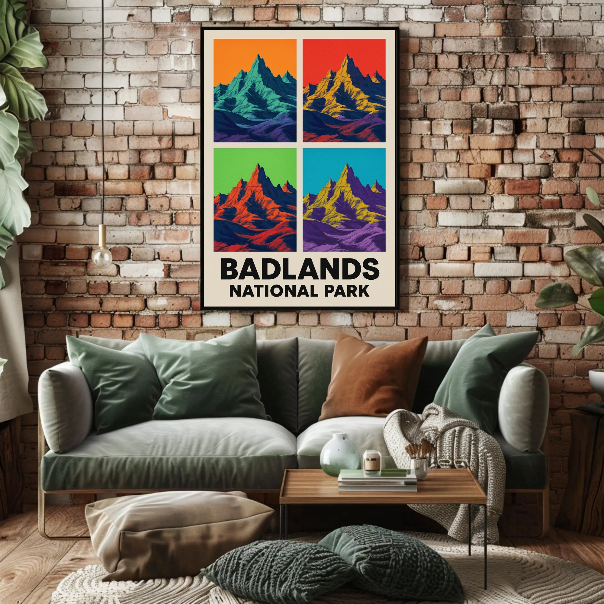 Vibrant Badlands National Park Poster