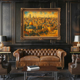 Jerusalem Skyline Artistic Impression Poster