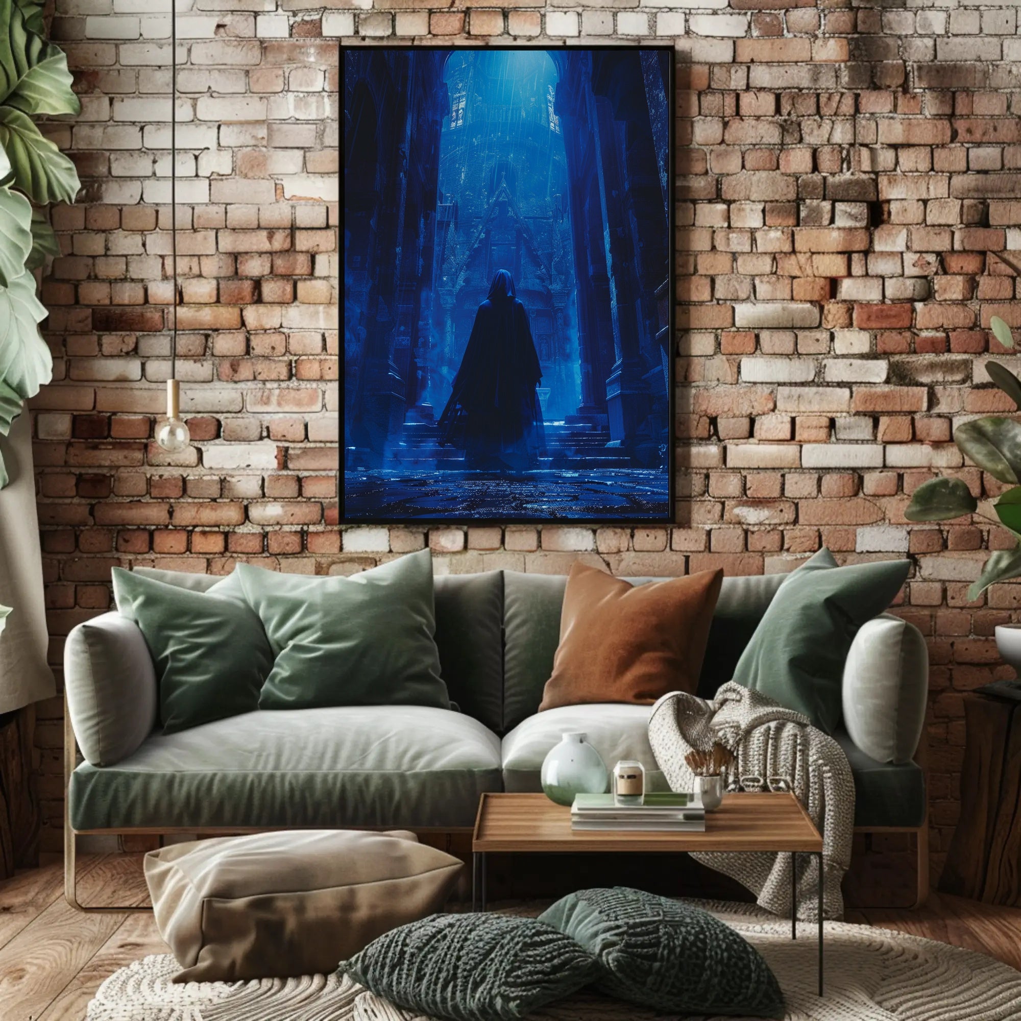 Mystical Gothic Cathedral Fantasy Art Poster PosterGoat