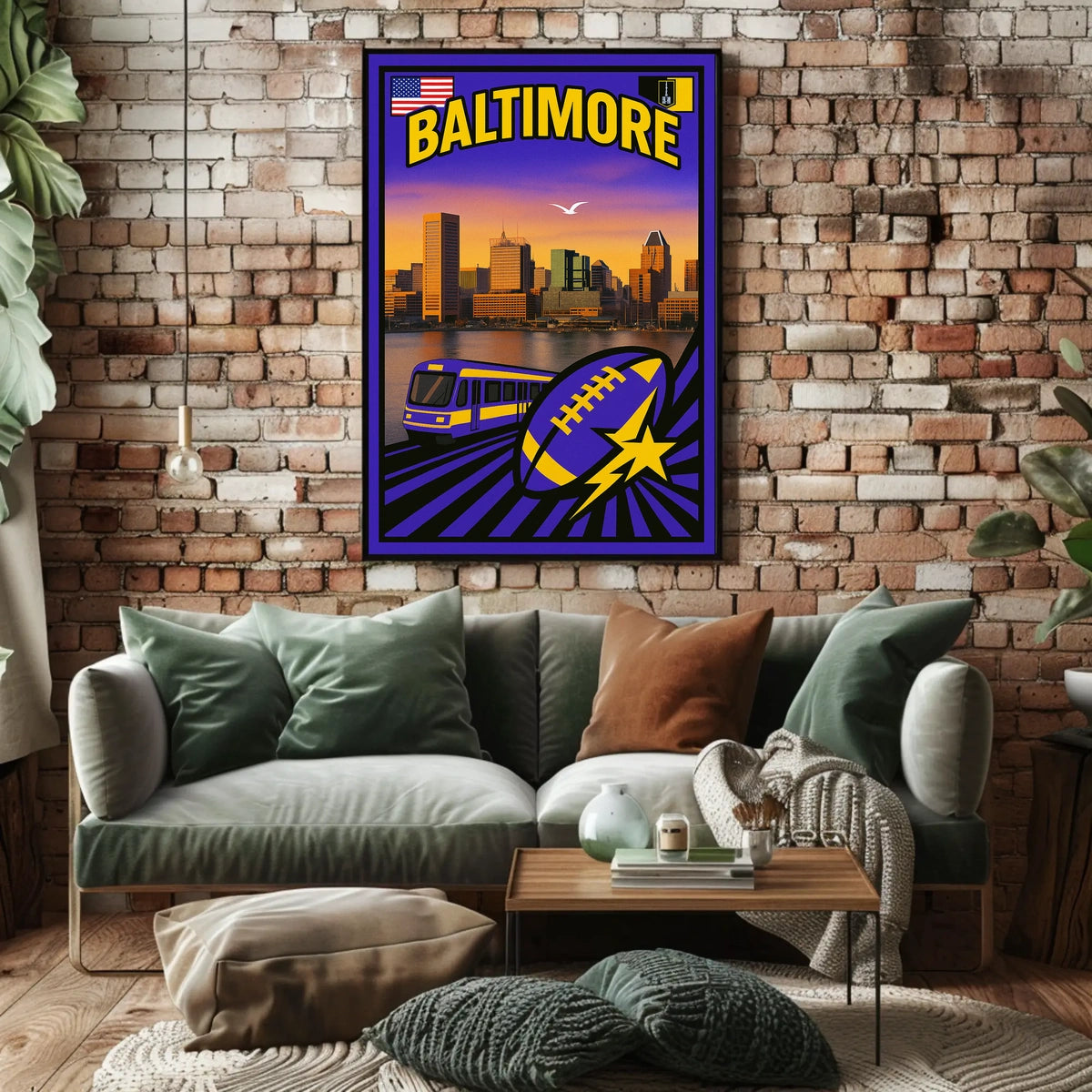 Baltimore Cityscape Poster