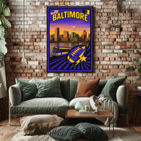 Baltimore Cityscape Poster