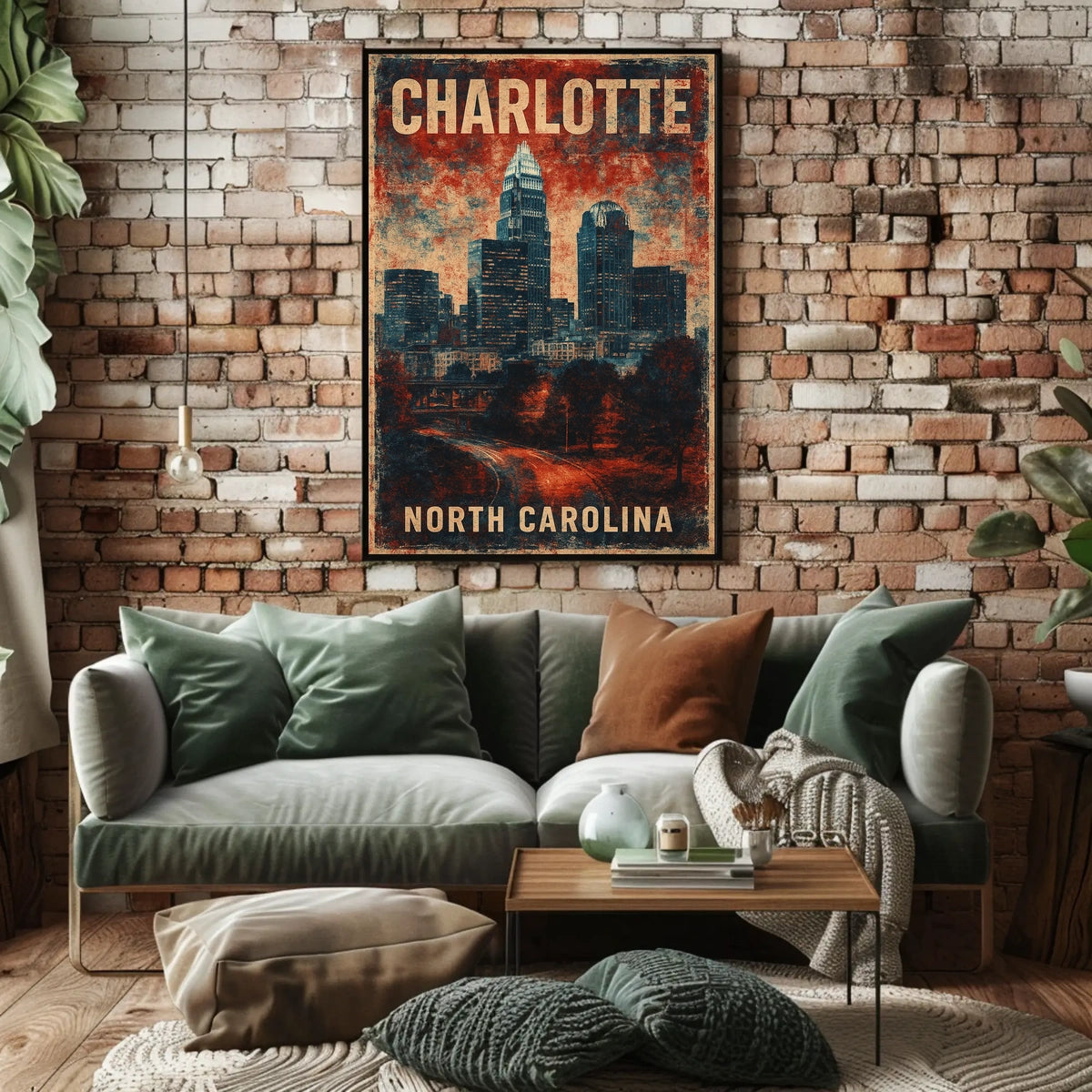 Charlotte Skyline Poster