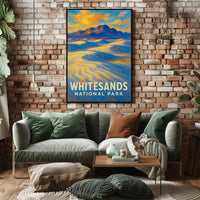 Whitesands Abstract Poster Minimalist Wall Art For Modern
