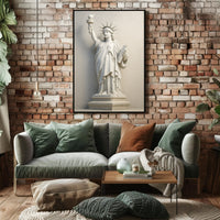 Statue of Liberty Marble Art Historical or Presidential Poster