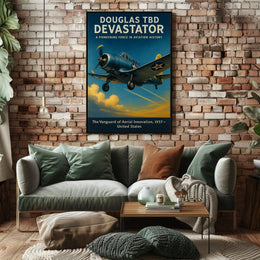 Douglas Devastator Poster Vintage Aviation Print