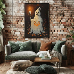 The Haunted Pumpkin Spirit Poster