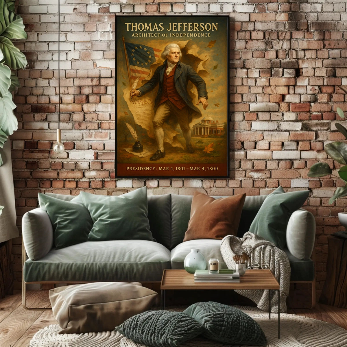 Thomas Jefferson Vintage Presidential Poster