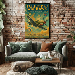 Curtiss P-40 Warhawk A Legend in the Skies Poster
