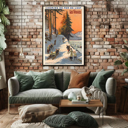 Winter Adventures In Les Vosges Poster