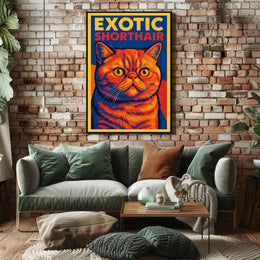 Exotic Shorthair Cat Poster