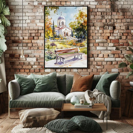 Moldova Chisinau Cathedral Park View Poster