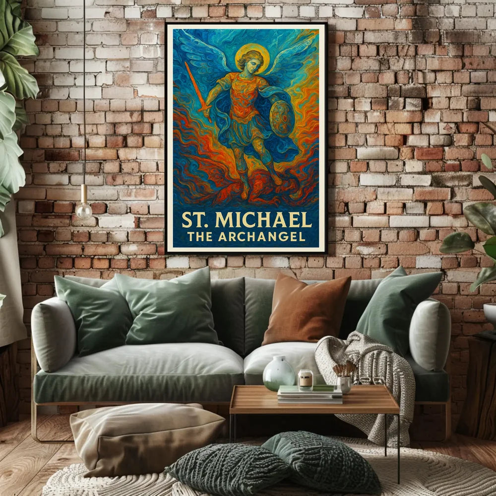 St. Michael the Archangel Spiritual Art Poster