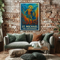 St. Michael the Archangel Spiritual Art Poster