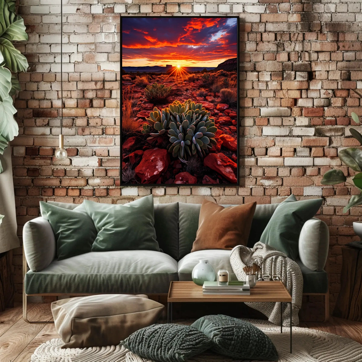 Desert Sunset Serenity Poster