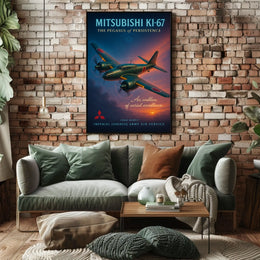 Mitsubishi Ki-67 The Pegasus of Persistence Poster