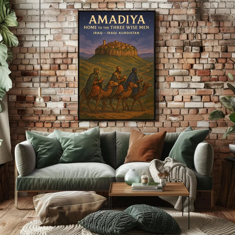 Amadiya Iraqi Kurdistan Travel Heritage Poster