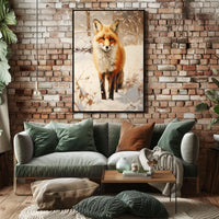 Winter Fox In The Snow Poster