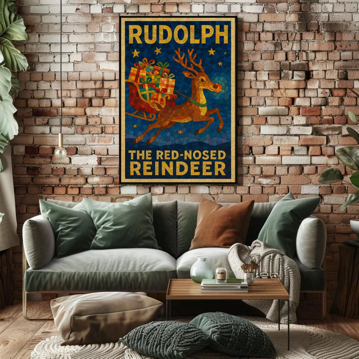 Rudolph Reindeer Poster