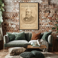 Benjamin Harrison 23Rd President Poster