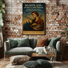 Do With Less for the War Effort Poster