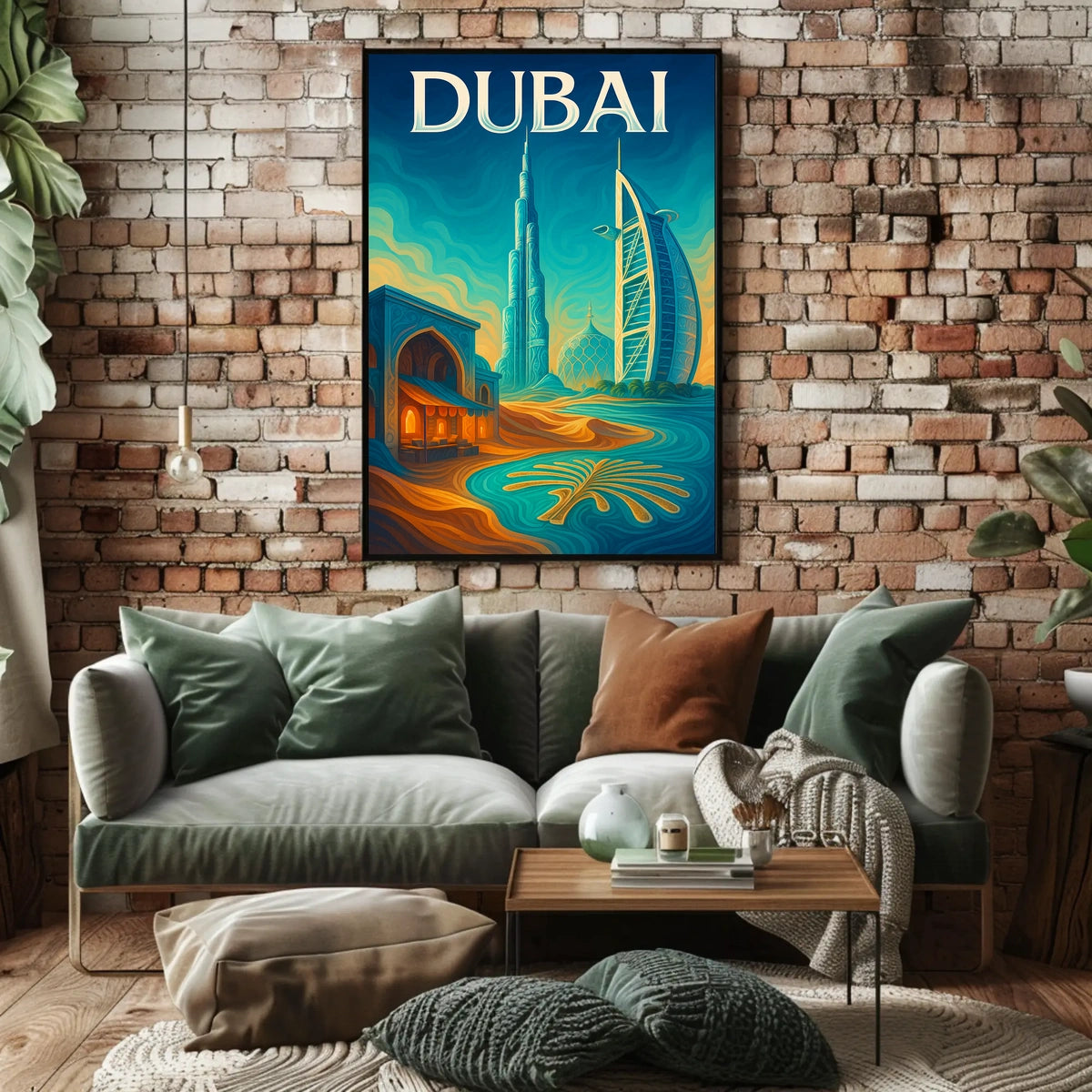 Dubai Cityscape Poster For Home Decor And Travel Lovers