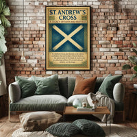 St. Andrew's Cross A Legacy of Faith and Heritage Poster PosterGoat