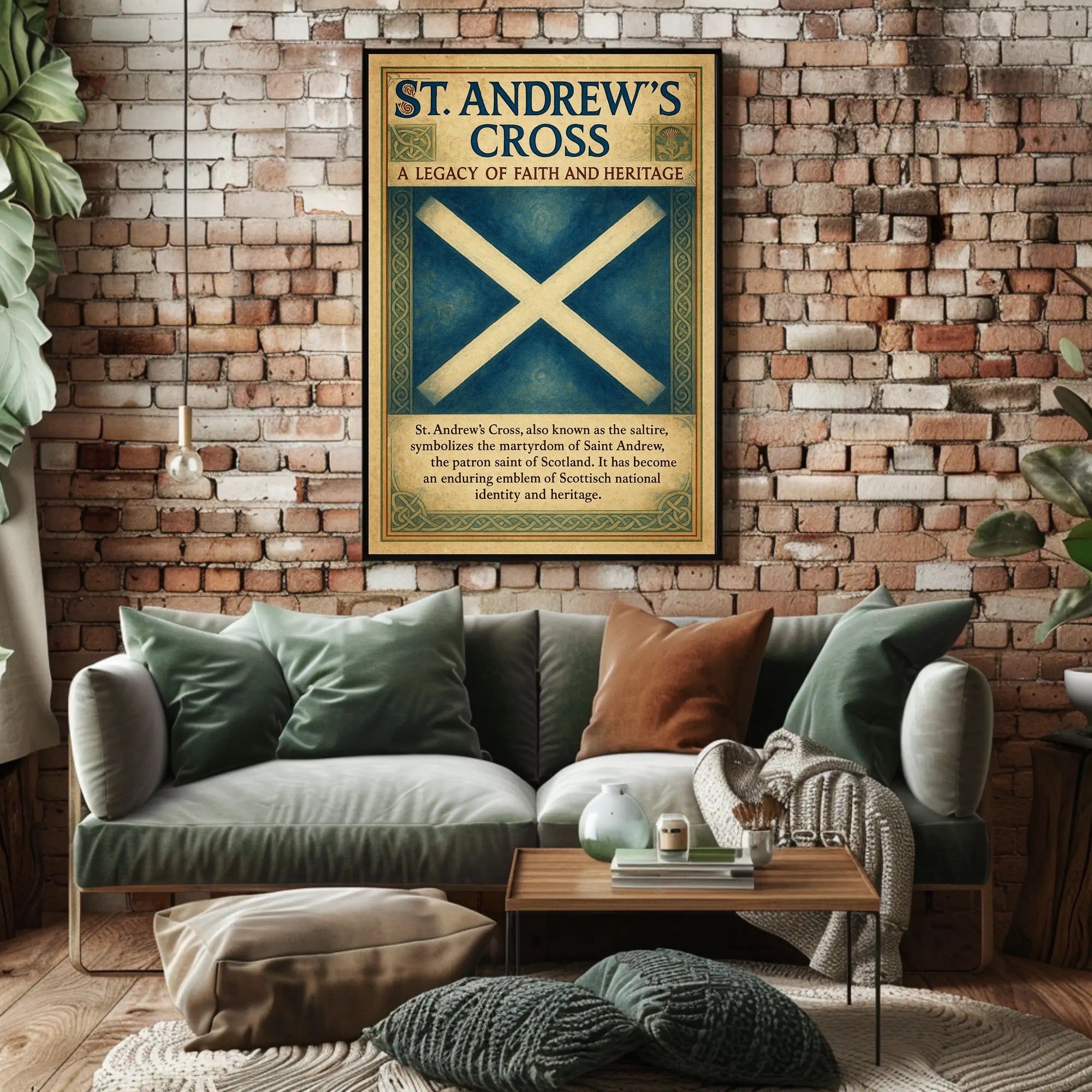 St. Andrew's Cross A Legacy of Faith and Heritage Poster PosterGoat
