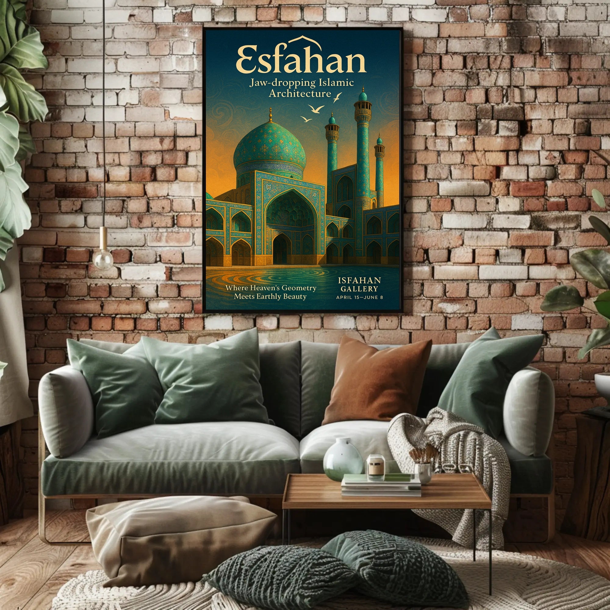 Esfahan – Where Heaven's Geometry Meets Earthly Beauty Poster PosterGoat