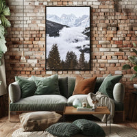 Breathtaking Mountain Landscape Photorealism National Park Poster