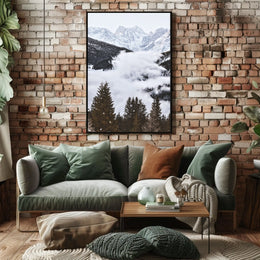 Breathtaking Mountain Landscape Photorealism National Park Poster